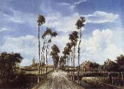 The Avenue at Middelharnis, Meindert Hobbema